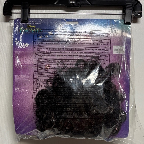 Disney Encanto Black Wig with Green Glasses - Picture 4 of 10